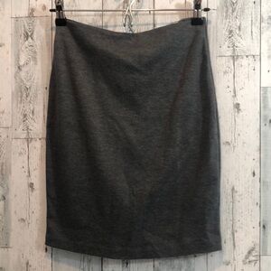 Solemio Charcoal Gray Pencil Skirt Medium